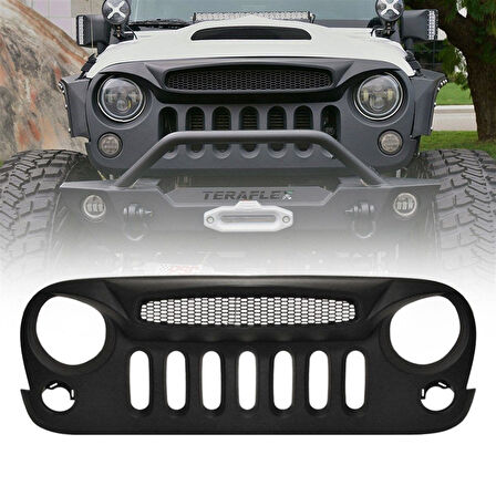 Jeep Wrangler Ön Panjur Agresif Görünüm 2007-2017 - Güçlü ve Şık Tasarım