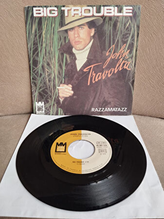 John Travolta – Big Trouble  - 1982 Fransa Basım 45 LİK PLAK - 2. El