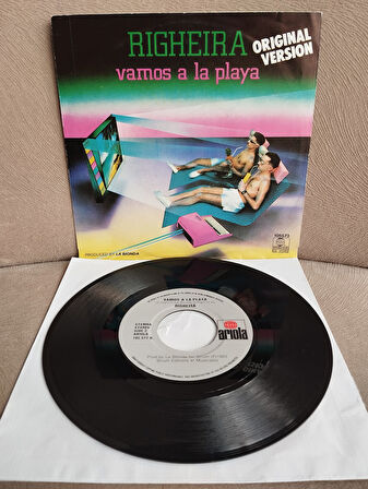 RIGHEIRA  - Vamos A La Playa - 1983 Hollanda  Basım 45 LİK PLAK - 2.EL