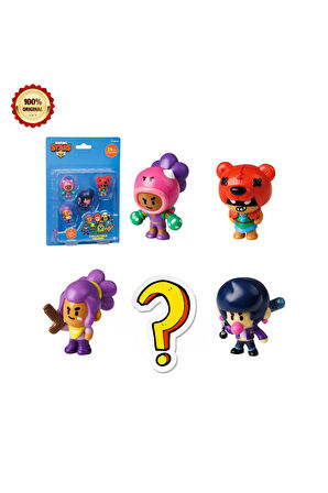 Brawl Stars 5'li Figür Set Brawl Stars Oyuncak Set Orijinal Brawl Stars