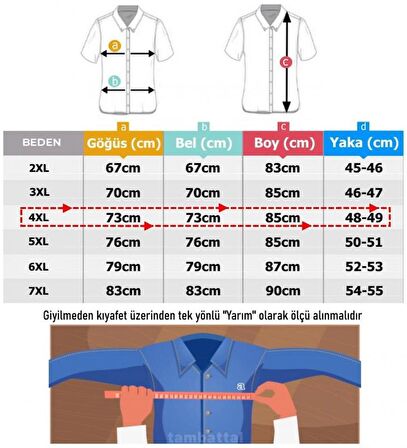 Erkek 135 Kiloya Uygun Büyük Beden Pamuklu Uzun Kol Kot Gömlek