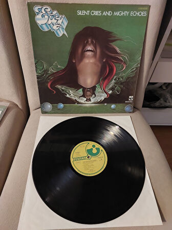 Eloy – Silent Cries And Mighty Echoes - 1979 Almanya  Basım 33 Lük LP Albüm Plak - 2. El