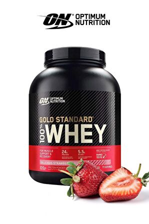 Optimum Çilek Aromalı Gold Standard Whey Protein Tozu 2,273 Gr