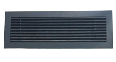 49x14 Lineer Şömine Dolap Havalandırma Menfezi Antrasit 7016 Fırın Boyalı Ölçü İçten Verilmiştir Dış Ölçü 54,5X19,5