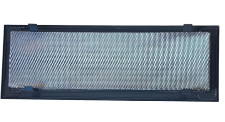 49x14 Lineer Şömine Dolap Havalandırma Menfezi Antrasit 7016 Fırın Boyalı Ölçü İçten Verilmiştir Dış Ölçü 54,5X19,5