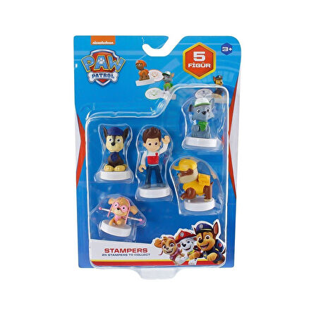 PMI PAW5040 Paw Patrol Stampers 5'li Figür Seti -Necotoys