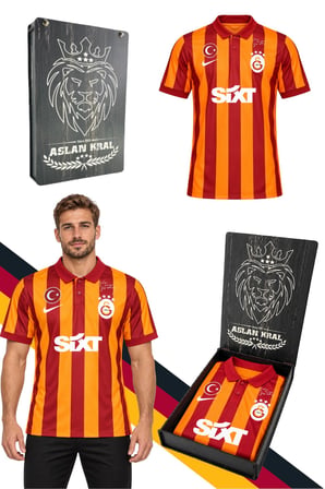 GS FRM 027 FQ7740-836 Galatasaray 100.Yıl Forma Lazer Kutu Hediyeli