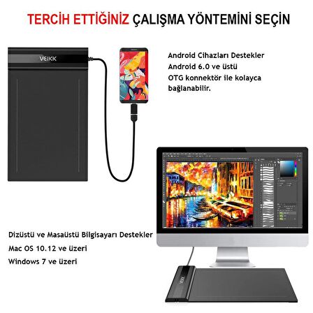 Veikk S640 4 inç Grafik Tablet