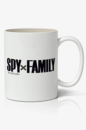 Spy X Family Anime Temalı Beyaz Porselen Kupa Bardak