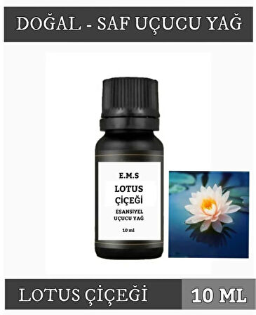 LOTUS ÇİÇEĞİ Uçucu Yağ Buhurdanlık Esansı Oda Kokusu DİFÜZÖR Uçucu Esansiyel Yağ Buhur Yağı 10 ML.