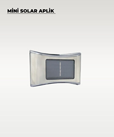 Mini Oval Solar Aplik Gün Işığı - 4 Adet