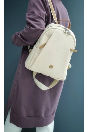 sirt cantasi gunluk sirt cantasi okul cantasi Kadin 9 Bolmeli Orta Boy Sirt Cantasi Jp4040tm KREM Tas Just Polo JPM4040