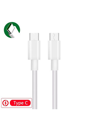 Type-C To Usb-C Şarj Cihazı 18W 3A 1.2mt  Xiaomi Samsung Huawei Oppo Honor Realme Uyumlu Şarz Aleti