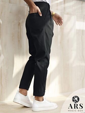 ARS MAGİC BOX YENİ SEZON PAMUK BAGGY ÇİFT PİLELİ RAHAT KESİM VE METAL TOKALI STANDART BOY PANTALON