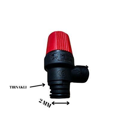 EMNIYET VENTILI MEC PLASTIK TURBOTEC MİLENİUM PLUS BOSCH VİESSMAN TIRNAKLI