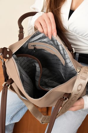 El Cantasi Kadin El Ve Omuz Cantasi Yeni Sezon Ebat:27 X 32 Cm KUMKAHVE Just Polo JPM6037
