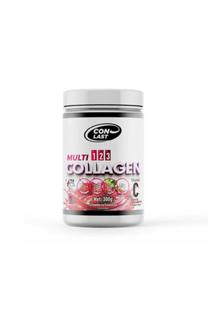 Conlast Collagen - Sporcu Kolajen | Çilek- Vitamin İlaveli - Tip 1,2,3 - 300g 40 Servis