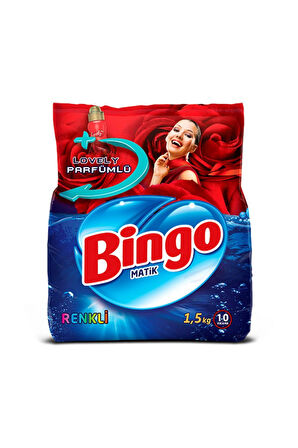 Bingo Matik Ultra Beyaz 1,5 kg + Renkliler 1,5 kg Toz Deterjan 2 li Set