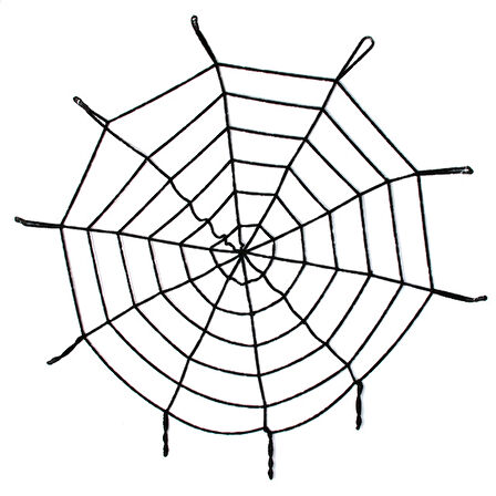 Halloween Cadılar Bayramı Örümcek Ağ Dekor Siyah 1.5 Metre (3984)