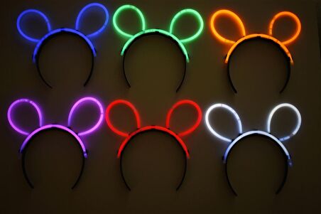 Glow Stick Taç Fosforlu Taç Karışık Renk 12 Adet (3984)