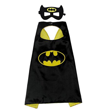 Batman Avengers Pelerin + Maske Kostüm Seti 70x70 cm (3984)