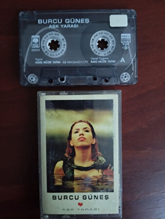 Burcu Güneş – Aşk Yarası  - 1998 Türkiye Basım 2. El Kaset