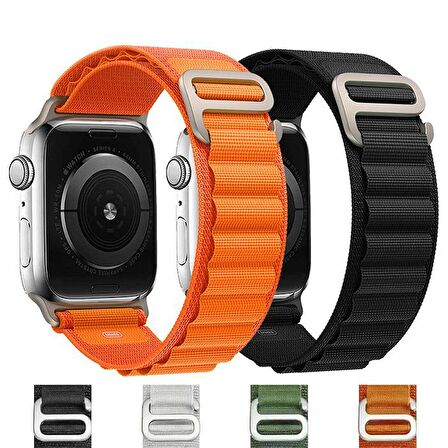 Polham Apple Watch 1,2,3,4,5,6,7,8 için 42-44-45MM Uyumlu Alpine Loop Kayış, Hafif Şık Kordon