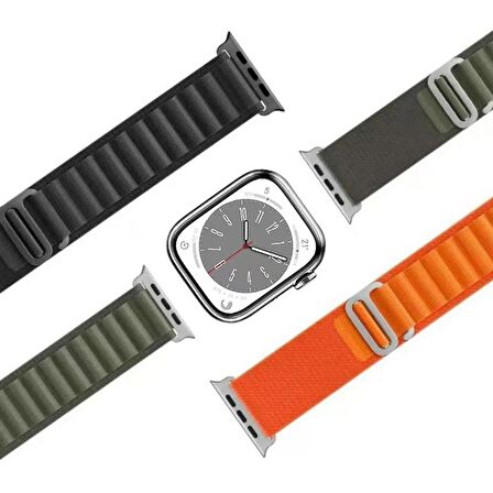 Polham Apple Watch 1,2,3,4,5,6,7,8 için 42-44-45MM Uyumlu Alpine Loop Kayış, Hafif Şık Kordon