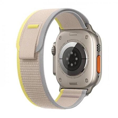 Polham Apple Watch 1,2,3,4,5,6,7,8 için 42-44-45MM Uyumlu Ultra Hafif Şık Kayış,Cırt Cırtlı Kordon