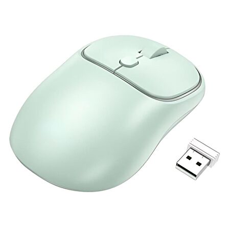 Polham 2.4G Çift Modlu Aerodinamik Sessiz Kablosuz Mouse,  Windosw, Linux, Mac Os Uyumlu Mouse