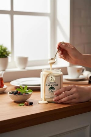 3 Kavanoz Giritli Metin Efendi Kastamonu Soymuk Özlü Beyaz Yalamuk Macun 3 x 420 gr