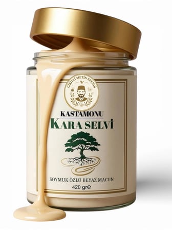 3 Kavanoz Giritli Metin Efendi Kastamonu Soymuk Özlü Beyaz Yalamuk Macun 3 x 420 gr