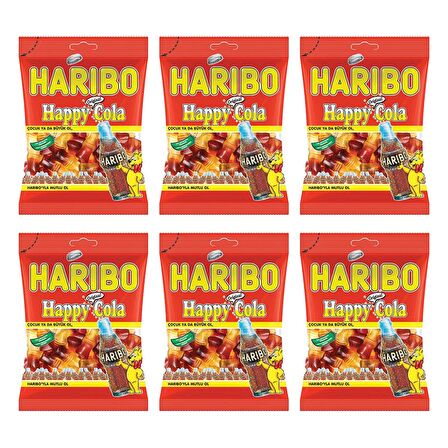 Haribo Happy-Cola 80 gr x 6 Adet