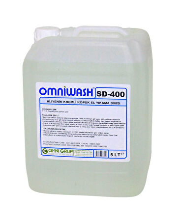 Omniwash SD-400 5000ml Hijyenik Köpük Sıvı El Sabunu 4 Adet