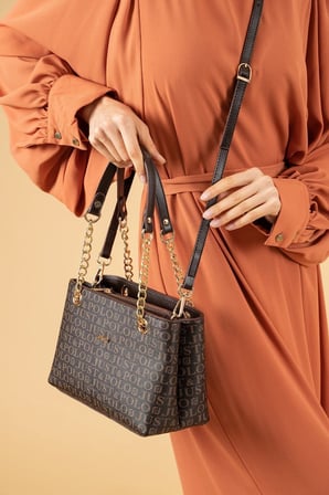 El Cantasi Kadin Cantasi Omuz Cantasi Kahve Ebat: En 25 Cm / Boy 18 Cm Kahverengi Just Polo JPM2181