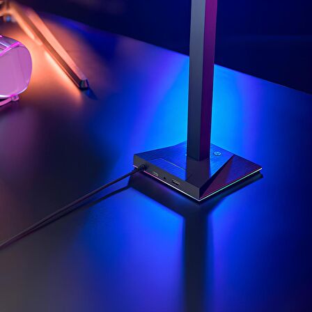 Aula F65 Aux Type-C ve USB-A Hub Özellikli RGB Kulaklık Standı