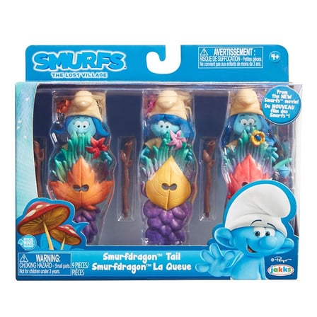 Şirinler Kayıp Köy Smurfstorm 3'lü Figür Set Model 1