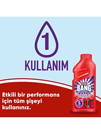 Cillit Bang Turbo Hijyenik Gider, Lavabo Açıcı Jel 500 ml