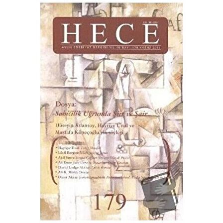 Hece Aylık Edebiyat Dergisi Sayı: 179