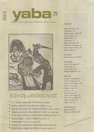 Yaba Edebiyat Dergisi Sayı: 78