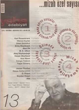 Yaba Edebiyat Dergisi Sayı: 13