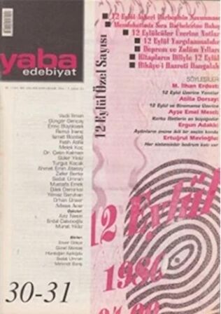 Yaba Edebiyat Dergisi Sayı: 30-31