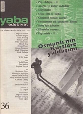 Yaba Edebiyat Dergisi Sayı: 36