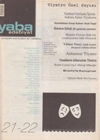 Yaba Edebiyat Dergisi Sayı: 21-22