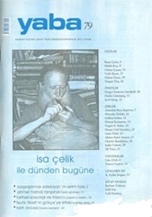 Yaba Edebiyat Dergisi Sayı: 79