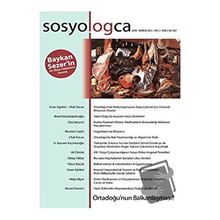 Sosyologca Dergisi Sayı: 3