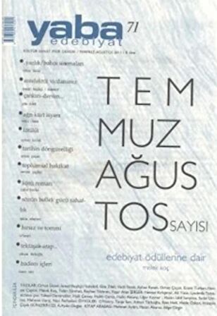 Yaba Edebiyat Dergisi Sayı: 71