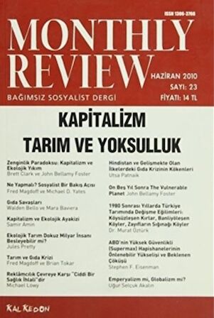 Monthly Review Bağımsız Sosyalist Dergi Sayı: 23 / Haziran 2010