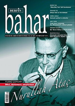 Berfin Bahar Aylık Kültür Sanat ve Edebiyat Dergisi Sayı: 279 Mayıs 2021