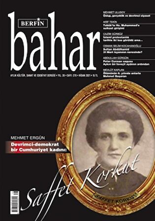 Berfin Bahar Aylık Kültür Sanat ve Edebiyat Dergisi Sayı: 278 Nisan 2021